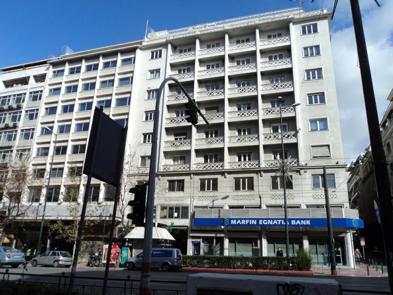 Τράπεζα Marfin επί της οδού Πανεπιστήμιου 16 στην Αθήνα (1)